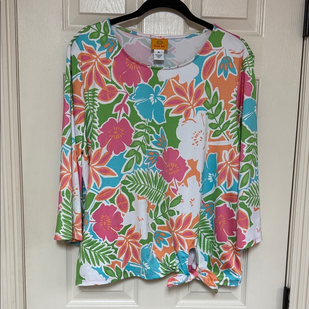 Ruby Rd. Multicolor Floral Top